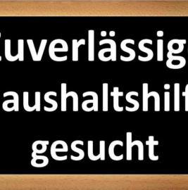 Haushaltshilfe gesucht