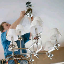 Elektriker - Lampen montieren E- Herdanschlissn