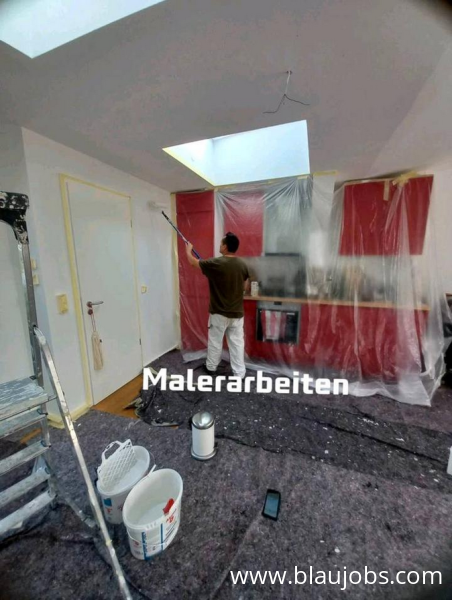 Malerarbeiten, Renovierungsarbeit, Tapeten entfern