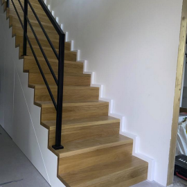 Treppe Edelstahlgeländer Treppen Holztreppen